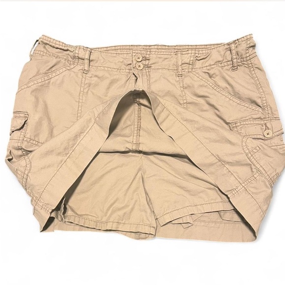 Y2K Faded Glory Casual Tan Skort with Pockets - Picture 3 of 4